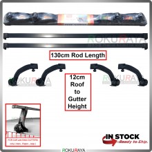 Turbo Auto Car Roof Rack Carrier Top Holder Luggage Carrier (For Car With Rain Gutter) (130cm x 12cm)